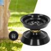 Aluminum Alloy YoYo Ball, Unresponsive Yoyo for Advanced Players, High Performance Competition Yoyo with Stainless Steel Bearings, Fade Free Design and 3 Strings Included, Perfect (Black) view 4