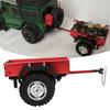 Aluminum Alloy RC Trailer Car, Highly Simulation Model Vehicle with Metal Plate Spring Suspension, Durable Rubber Tires for SCX10 90046 TRX6 Redcat 1/10 RC Cars (Red) view 3