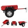 Aluminum Alloy RC Trailer Car, Highly Simulation Model Vehicle with Metal Plate Spring Suspension, Durable Rubber Tires for SCX10 90046 TRX6 Redcat 1/10 RC Cars (Red) view 4
