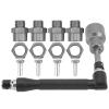 12mm to 17mm Wheel Hex Hub Conversion Adapter Socket Spanner Set, Aluminum Alloy RC Car Hex Adapters, High Accuracy 1/10 1/8 RC Car Accessories with Steel Wrench for and Ma (Ti Color) view 4