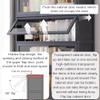 1/2/3/4/5/6 Tier Display Cabinets with Doors, Wooden Bookcase, Figures Collectibles Toy Organizer Shelf/Showcase, Home Living Room Playroom Bedroom Display Case(Brown,(L x W view 3