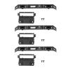 3 Set RC Front Bumper, Aluminum Alloy High Strength Bumper Set, Abrasion Lightweight Remote Control Car Bumper, Direct Replacement for Plastic Parts with 6 Screws, Perfec (Silver Black) view 1