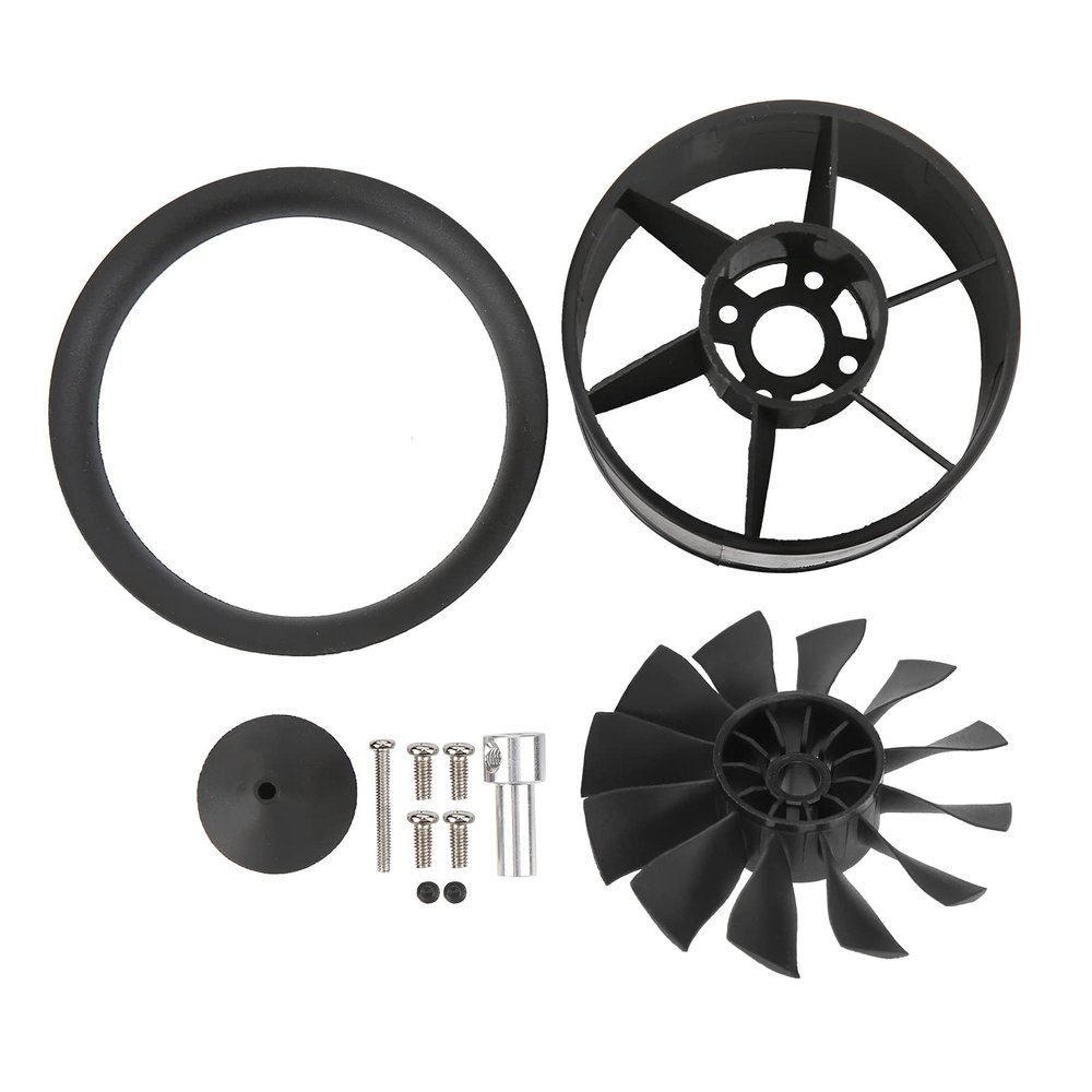 50mm Ducted Fan for RC Planes, 12 - Blade Propeller Ducted Fan, High Rigidity Injection - Molded Design with Perfect Dynamic Balance, Compatible with QF2611-3300/4000/4600/5000KV (Forward Oar)