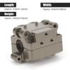 Aluminum Alloy RC Gear Box, Upgrade Parts for WL 1/28 K969 K989 P929 Car, High Precision Gearbox with Lightweight Design, Durable Replacement Gear Box for RC Car Accessories (Titanium Color K989-24T) view 2
