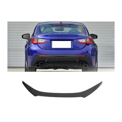 Carbon Fiber Car Rear Trunk Racing Spoiler Compatible For Lexus RCF RC F 2015-2018 Auto Car Rear Trunk Lid Spoiler Wing Car Exterior Trim