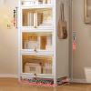 Acrylic Display Cabinet with Flip Up Door for Living Room Bedroom Home Glass Display Case for Figures and Collectibles Transparent Showcase Stand 80 * 38 * 113cm view 2