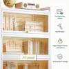 Acrylic Display Cabinet with Flip Up Door for Living Room Bedroom Home Glass Display Case for Figures and Collectibles Transparent Showcase Stand 80 * 38 * 113cm view 4