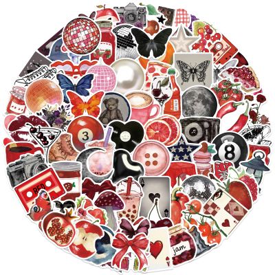 100PCS Aesthetic Downtown Girls Stickers Cool Trendy Y2K Decals Vinyl Junk Journaling Retro Aesthetic Cyber Trend Stickers for Water Bottle Laptop (Y2K100)