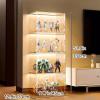 Acrylic Display Case, Figure Display Case, Curio Cabinet Flip-top Door Design Large-Capacity Storage Easy to Install(Size:4-Tier Storage) view 2