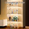 Acrylic Display Case, Figure Display Case, Curio Cabinet Flip-top Door Design Large-Capacity Storage Easy to Install(Size:4-Tier Storage) view 3