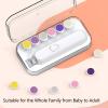Baby Electric Nail Buffer Trimmer File Clipper Portable Safe Quick Polish Tool for Newborn Toddler Children Women Pet Manicure Kit with 6 Polish Heads Storage Box view 4