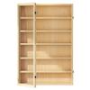 3/4/5/6/7/8 Layer Wooden Display Cabinets, Collectibles Organizer, Toy Curio Figures Display Case, Wall-Mounted Storage Shelf for Home Living Room Bedroom Office Playroom((L view 1
