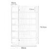 3/4/5/6/7/8 Layer Wooden Display Cabinets, Collectibles Organizer, Toy Curio Figures Display Case, Wall-Mounted Storage Shelf for Home Living Room Bedroom Office Playroom((L view 2