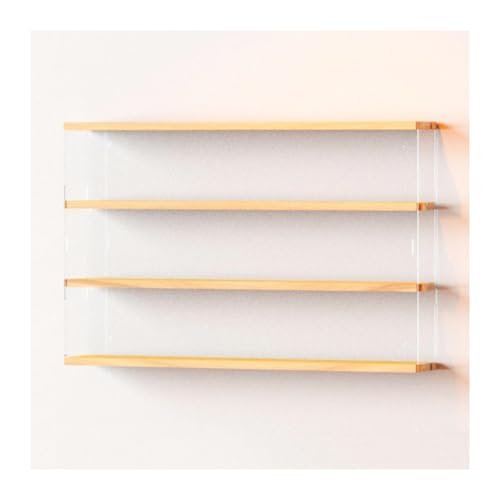 2/3/4/5 Tier Wall Display Shelf, Collectibles Display Cabinets, Figures Display Case with Clear Door, Models Toys Storage and Displays for Home Office Playroom Bedroom(60x8x