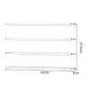 2/3/4/5 Tier Wall Display Shelf, Collectibles Display Cabinets, Figures Display Case with Clear Door, Models Toys Storage and Displays for Home Office Playroom Bedroom(60x8x view 2