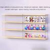 2/3/4/5 Tier Wall Display Shelf, Collectibles Display Cabinets, Figures Display Case with Clear Door, Models Toys Storage and Displays for Home Office Playroom Bedroom(60x8x view 4
