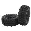 4pcs 1.9in RC Wheel Rims Tires Set, Universal RC Crawler Wheel Rims Rubber Tires, Enhanced Traction for 1/10 RC Crawler Car, Compatible with Axial HSP Redcat HPI, High Shock Absorp view 3