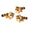 3D Printed Articulated Tiger Fidget Toy 3 Pack Flexible Cute Animal Desk Decor, Adult Stress Relief Collectible 3D Printed in USA view 1