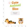 3D Printed Articulated Tiger Fidget Toy 3 Pack Flexible Cute Animal Desk Decor, Adult Stress Relief Collectible 3D Printed in USA view 2