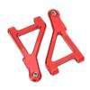 1 Pair RC Front Upper Swing Arm Aluminum Alloy Suspension Arm, Upgrade Parts for UD1002 UD1002se, Durable Metal RC Car Swing Arm with Screws, Fit for 1/10 Desert Off Road Short Tru (Red) view 2