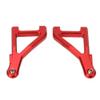 1 Pair RC Front Upper Swing Arm Aluminum Alloy Suspension Arm, Upgrade Parts for UD1002 UD1002se, Durable Metal RC Car Swing Arm with Screws, Fit for 1/10 Desert Off Road Short Tru (Red) view 3