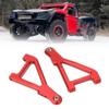 1 Pair RC Front Upper Swing Arm Aluminum Alloy Suspension Arm, Upgrade Parts for UD1002 UD1002se, Durable Metal RC Car Swing Arm with Screws, Fit for 1/10 Desert Off Road Short Tru (Red) view 4