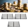 3PCS Collecting Holder Album, Black Currency Collection Book, Transparent PVC and Currency Collecting with Soft Touch Pages, for Household Storage and D view 3