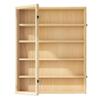 3/4/5/6/7/8 Layer Wooden Display Cabinets, Collectibles Organizer, Toy Curio Figures Display Case, Wall-Mounted Storage Shelf for Home Living Room Bedroom Office Playroom((L view 1
