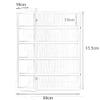 3/4/5/6/7/8 Layer Wooden Display Cabinets, Collectibles Organizer, Toy Curio Figures Display Case, Wall-Mounted Storage Shelf for Home Living Room Bedroom Office Playroom((L view 2