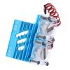 Double Fans Motor Cooling Radiator, Twin Fans Motor Heat Sink for 1/8 RC Car, High Performance Aluminum Alloy Cooling System with Dual Fan Design, Efficient Heat Dissipation for Tr (Blue) view 4