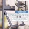1-5 Tiers Display Cabinets, Figures Collection Display Case with Acrylic Door, Floor Standing Clear Showcase for Home Living Room Office Bedroom, Storage Organizer Ornaments view 3