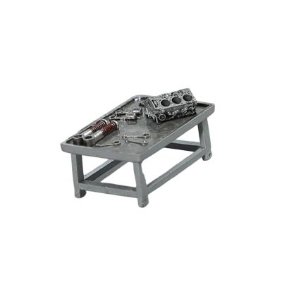 harayaa Miniature Garage Model 1 64 Scale Accessories Micro Scene Simulation Auto Repair Workbench PP Material Suitable for Model Building Hobby Workshop