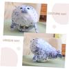 Hemoton Seal Plush Headgear Cute Cosplay Party Hat for Adults Soft Decorative Animal Cap for Festival Dress-up and Photo Props view 3