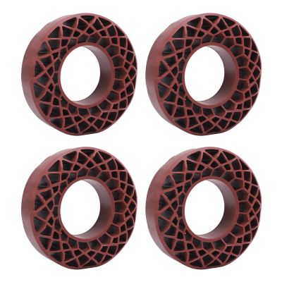 4Pcs 1.9in RC Car Tire Silicone Insert, Enhanced Grip and Stability Wheel Tire Inner Filler, Elastic Silicone Insert for 1/10 RC Crawler Car, Durable Rhombus Design for Various Off (Copper)