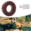 4Pcs 1.9in RC Car Tire Silicone Insert, Enhanced Grip and Stability Wheel Tire Inner Filler, Elastic Silicone Insert for 1/10 RC Crawler Car, Durable Rhombus Design for Various Off (Copper) view 2