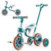 BABY JOY 4 in 1 Tricycle for Toddlers Age 2-4, Kids Trike Baby Balance Bike w/Adjustable Seat & Push Handle, Removable Pedals & Training Wheels, Ride-on Toy for Boys Girls (Green) view 1