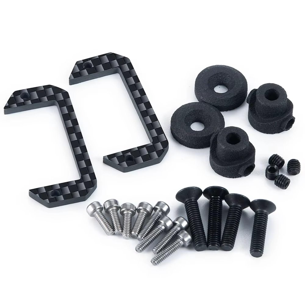 RC Repairs Models For Axial For SCX10 III For Gladiator For Wrangler 1/10 Carbon Fiber Servo Protection Kit RC Crawler Car Model Upgrade Parts
