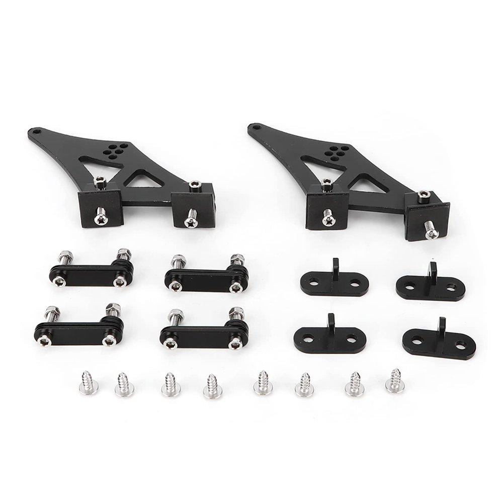 5" Universal Car CNC Aluminum Alloy Rear Wing Trunk Racing Tail Spoiler Legs Mount Brackets, High Strength Lightweight Spoiler Mounting Brackets, Aerodynamic Rear Wing Legs with Bo