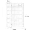 3/4/5/6/7/8 Layer Wooden Display Cabinets, Collectibles Organizer, Toy Curio Figures Display Case, Wall-Mounted Storage Shelf for Home Living Room Bedroom Office Playroom((L view 2