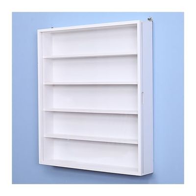 4/5/6/7 Layer Wall-Mounted Display Case, Figures Storage Cabinet for Living Room Bedroom Office, Collectibles Toys Models Showcase with Acrylic Doors((L x W x H) 50x8.5x55CM