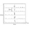 3/4/5/6/7 Tiers Display Cabinets with Glass Door, Figures Display Case, Collectibles Organizer, Wall Shelf Showcase, Home Office Playroom Bedroom Storage Shelves(White,(L x view 1