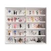 3/4/5/6/7 Tiers Display Cabinets with Glass Door, Figures Display Case, Collectibles Organizer, Wall Shelf Showcase, Home Office Playroom Bedroom Storage Shelves(White,(L x view 3