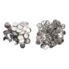 Pin Back Button Parts 100 Sets Sturdy Metal Plastic Rustproof Smoothing Round Badge Button Making Supplies for DIY Craft Projects and Personalized Gifts (37MM) view 2