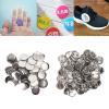Pin Back Button Parts 100 Sets Sturdy Metal Plastic Rustproof Smoothing Round Badge Button Making Supplies for DIY Craft Projects and Personalized Gifts (37MM) view 3