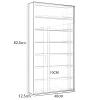5/6/7/8/9/10/12 Layer Wall Display Shelf Unit Cabinet, Figures Collection Models Display Case with Doors, Home Office Ornaments Storage Shelves, Showcase((L x W x H) 40x12.5 view 2