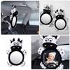Beaupretty Car Mirror Rearview Safety Mirror for Backseat Car Seat Monochrome Reflective Animal Design for Rear Facing Seats view 4