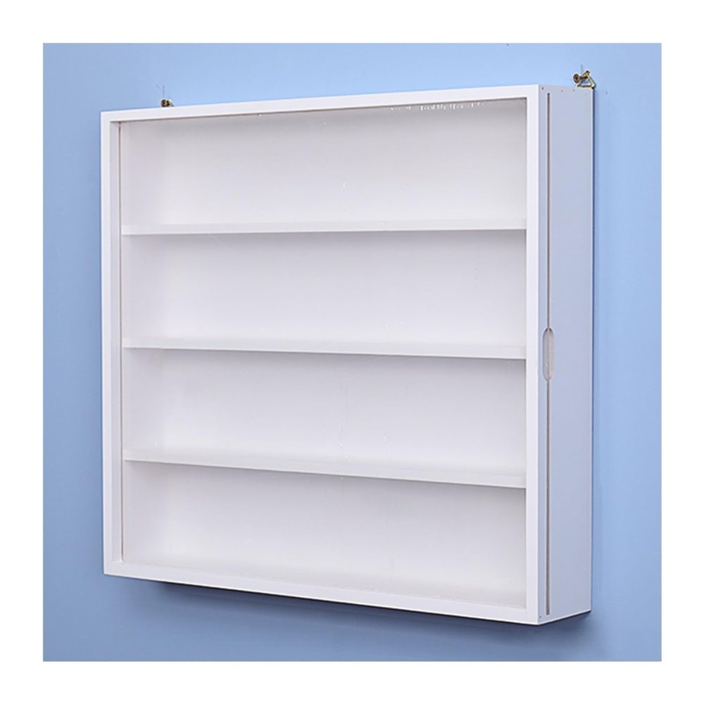 4/5/6/7 Layer Wall-Mounted Display Case, Figures Storage Cabinet for Living Room Bedroom Office, Collectibles Toys Models Showcase with Acrylic Doors((L x W x H) 50x8.5x45CM