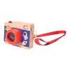 DYNWAVE Wooden Mini Pretend Camera Toy,Sensory Toy Gift,Kaleidoscope Lens with Real Sounds and Light for Children 3 Year Old view 1