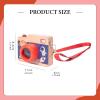 DYNWAVE Wooden Mini Pretend Camera Toy,Sensory Toy Gift,Kaleidoscope Lens with Real Sounds and Light for Children 3 Year Old view 4