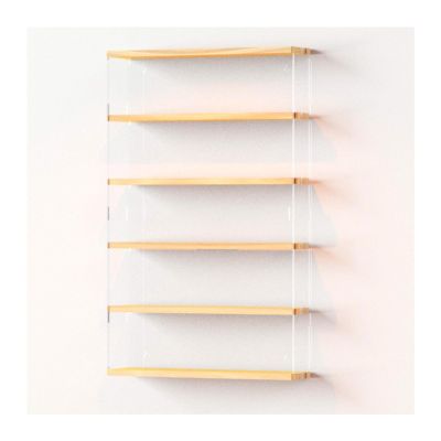 2/3/4/5 Tier Wall Display Shelf, Collectibles Display Cabinets, Figures Display Case with Clear Door, Models Toys Storage and Displays for Home Office Playroom Bedroom(40x8x